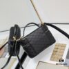 Upgraded Original Version Shipment Black / Gold Buckle Lamb Skin YSL 2024 New Rose Same Style Mini Gaby