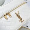 Upgraded Original Version Shipment Black/Gold Buckle Lamb Leather YSL 2024 New Rose Matching Mini Gaby