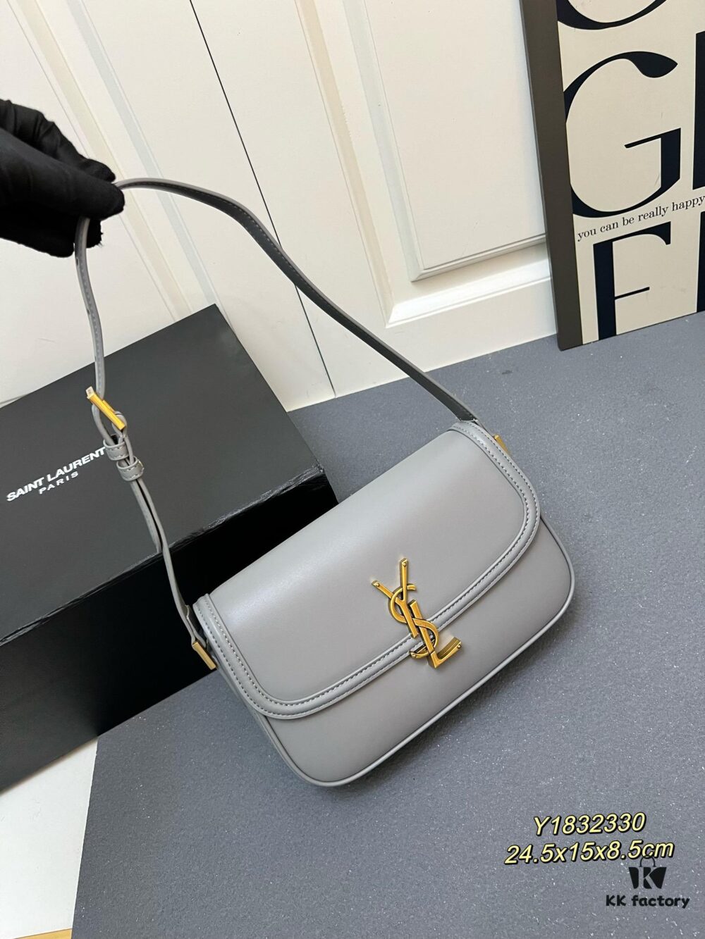 YSL Cassandre Leather Shoulder Bag – Latest Rose-Favorite 'Tofu' Box Bag in Stock