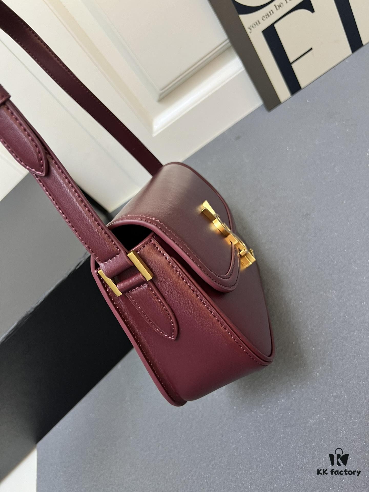 YSL Cassandre LE CASSANDRE Box Leather Shoulder Bag – Latest Rose-Favorite 'Tofu Bag' Arrival, Upgraded Version