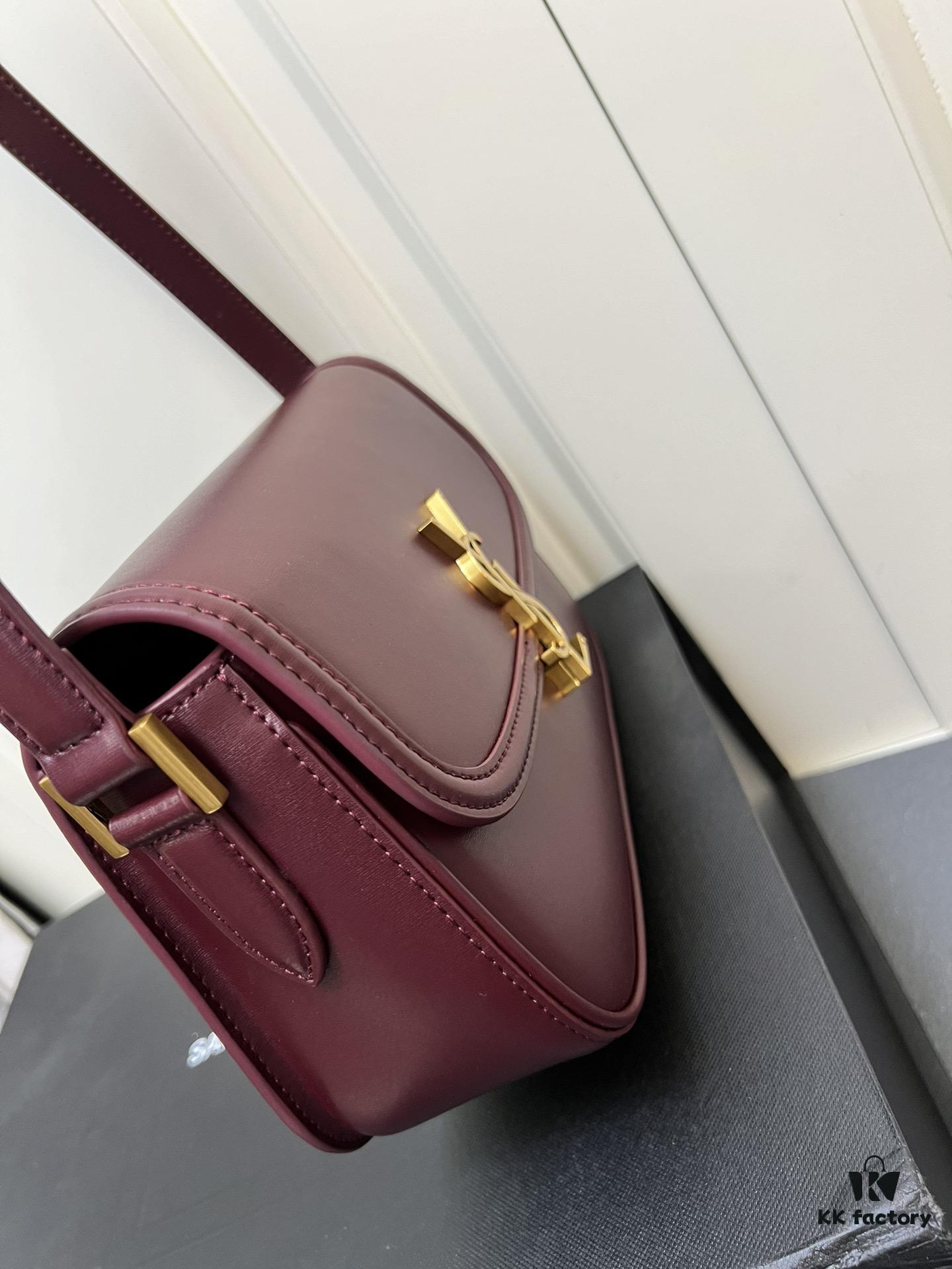 YSL Cassandre LE CASSANDRE Box Leather Shoulder Bag – Latest Rose-Favorite 'Tofu Bag' Arrival, Upgraded Version