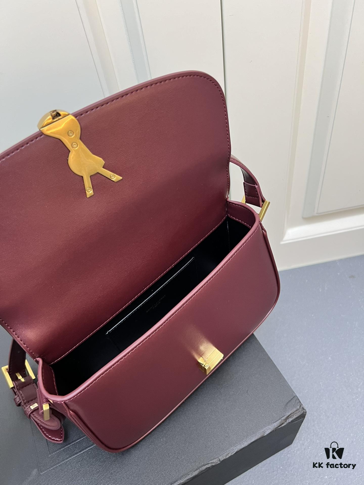 YSL Cassandre LE CASSANDRE Box Leather Shoulder Bag – Latest Rose-Favorite 'Tofu Bag' Arrival, Upgraded Version