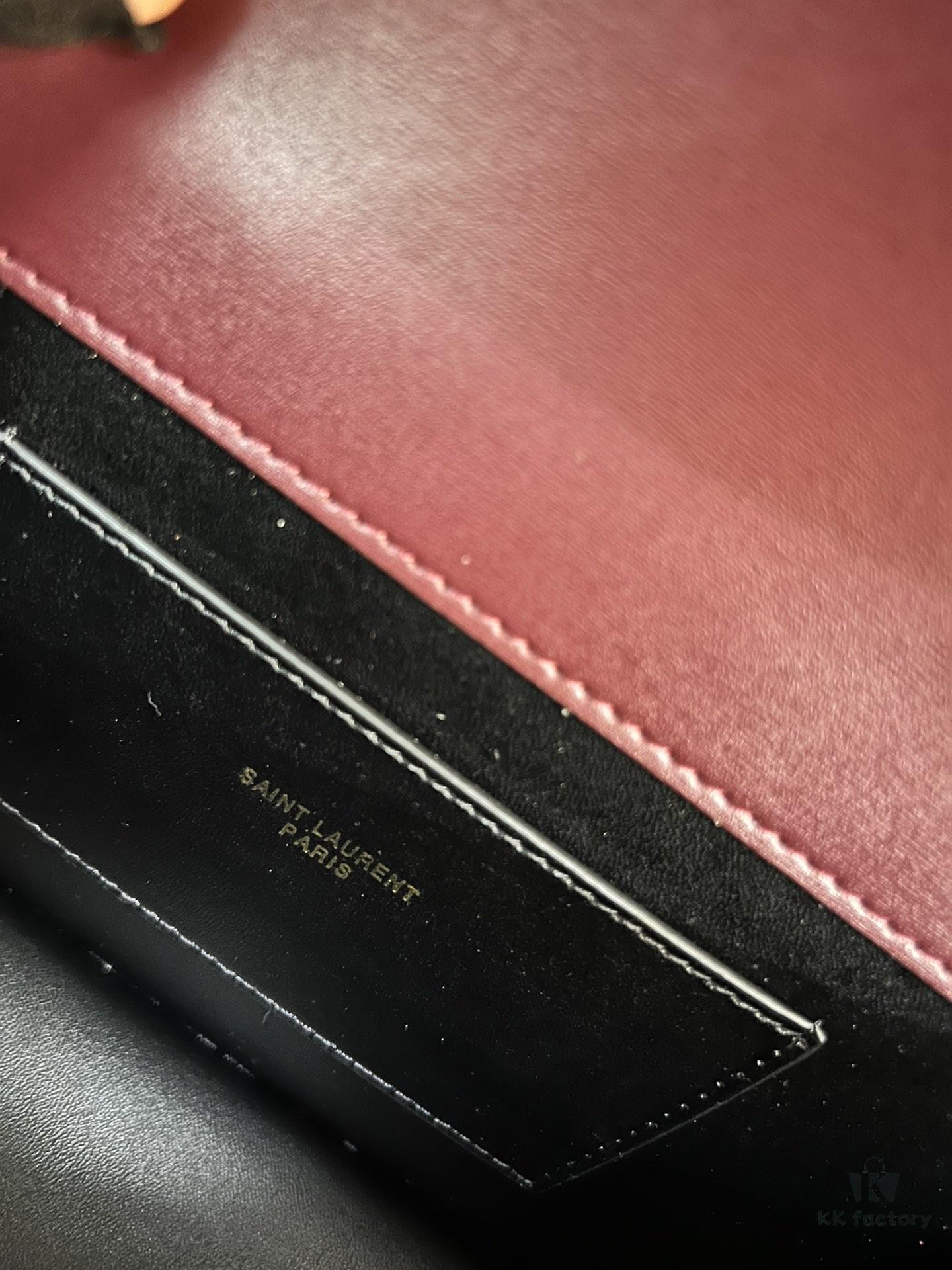 YSL Cassandre LE CASSANDRE Box Leather Shoulder Bag – Latest Rose-Favorite 'Tofu Bag' Arrival, Upgraded Version