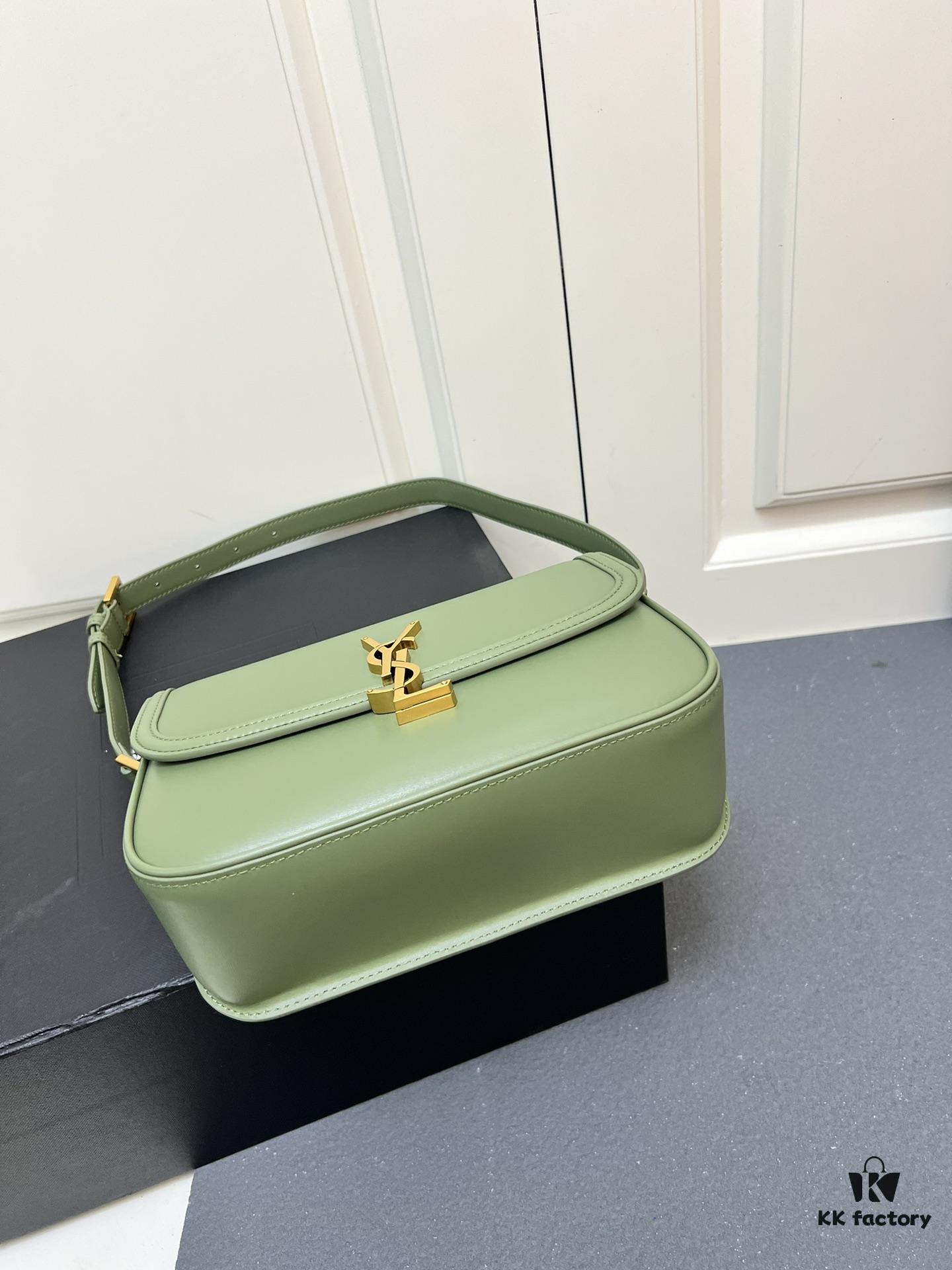 YSL Le Cassandra Box Leather Crossbody Bag – Latest Rose-Favorite 'Tofu' Design, Soft Lambskin Lining, Adjustable Strap