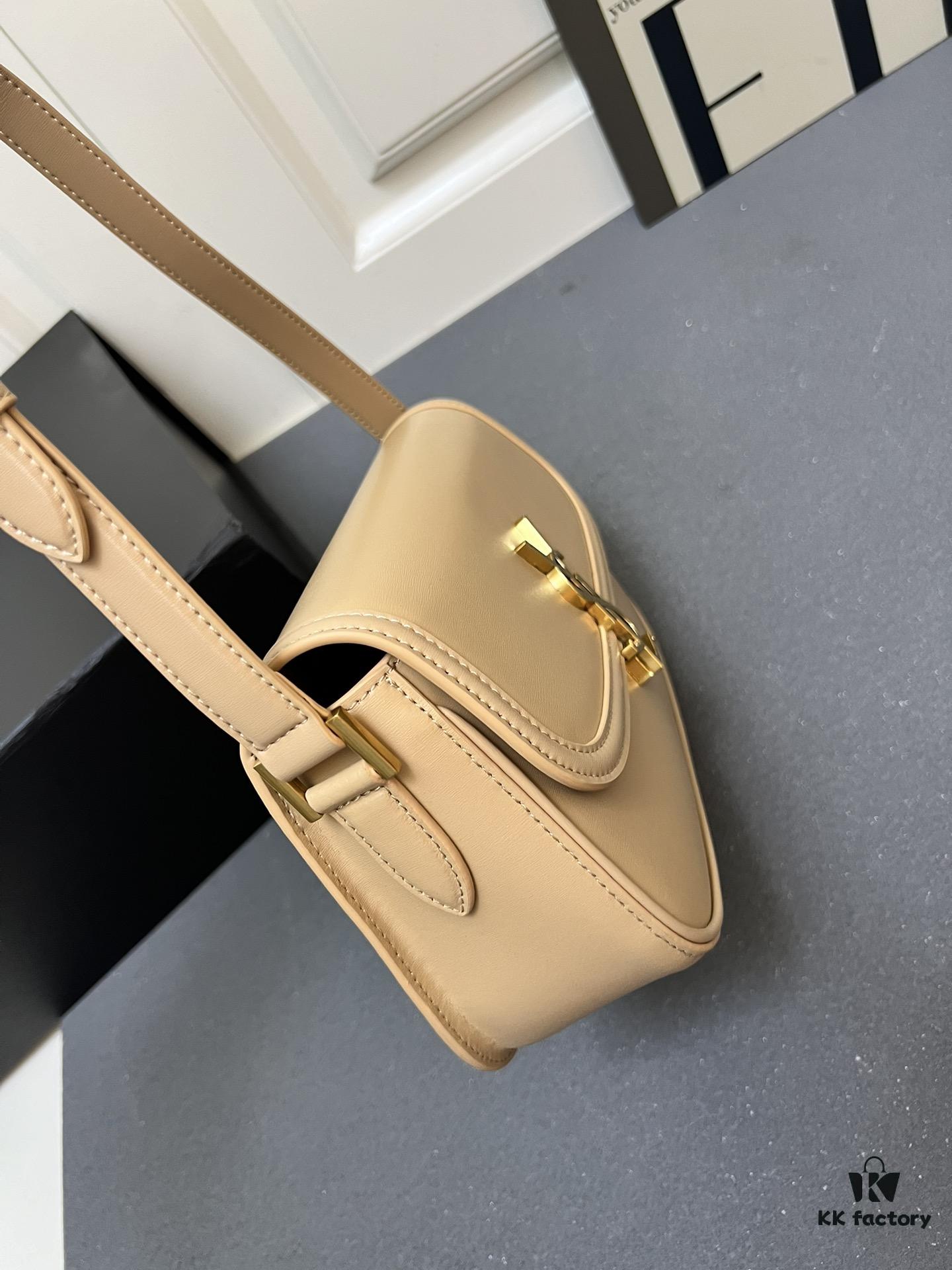 Latest Arrival: Upgraded YSL Cassandre Box Leather Bag – The Iconic 'Tofu Bag' Loved by Rose