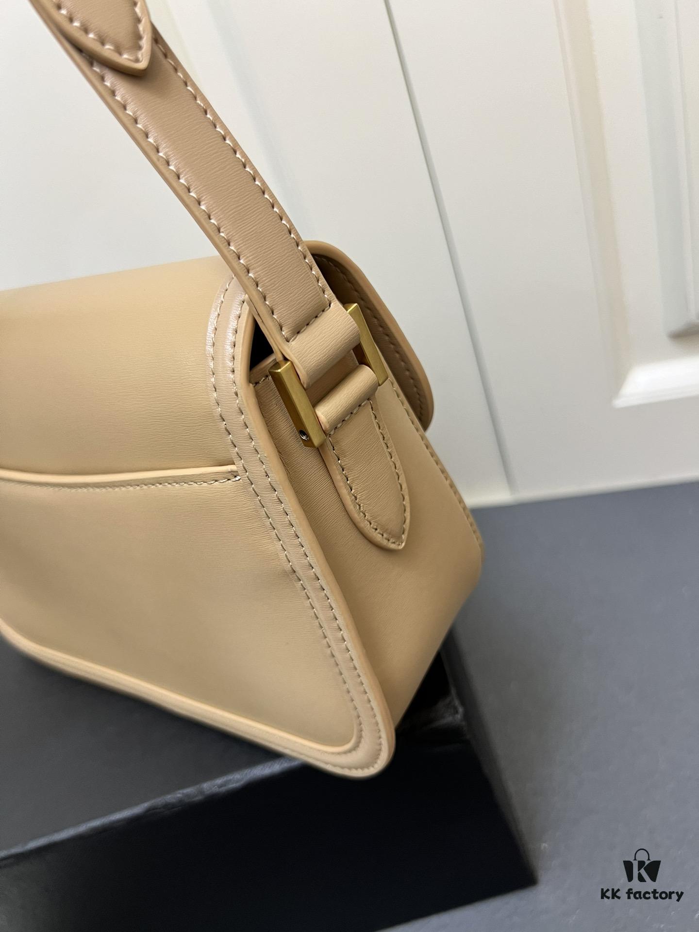 Latest Arrival: Upgraded YSL Cassandre Box Leather Bag – The Iconic 'Tofu Bag' Loved by Rose