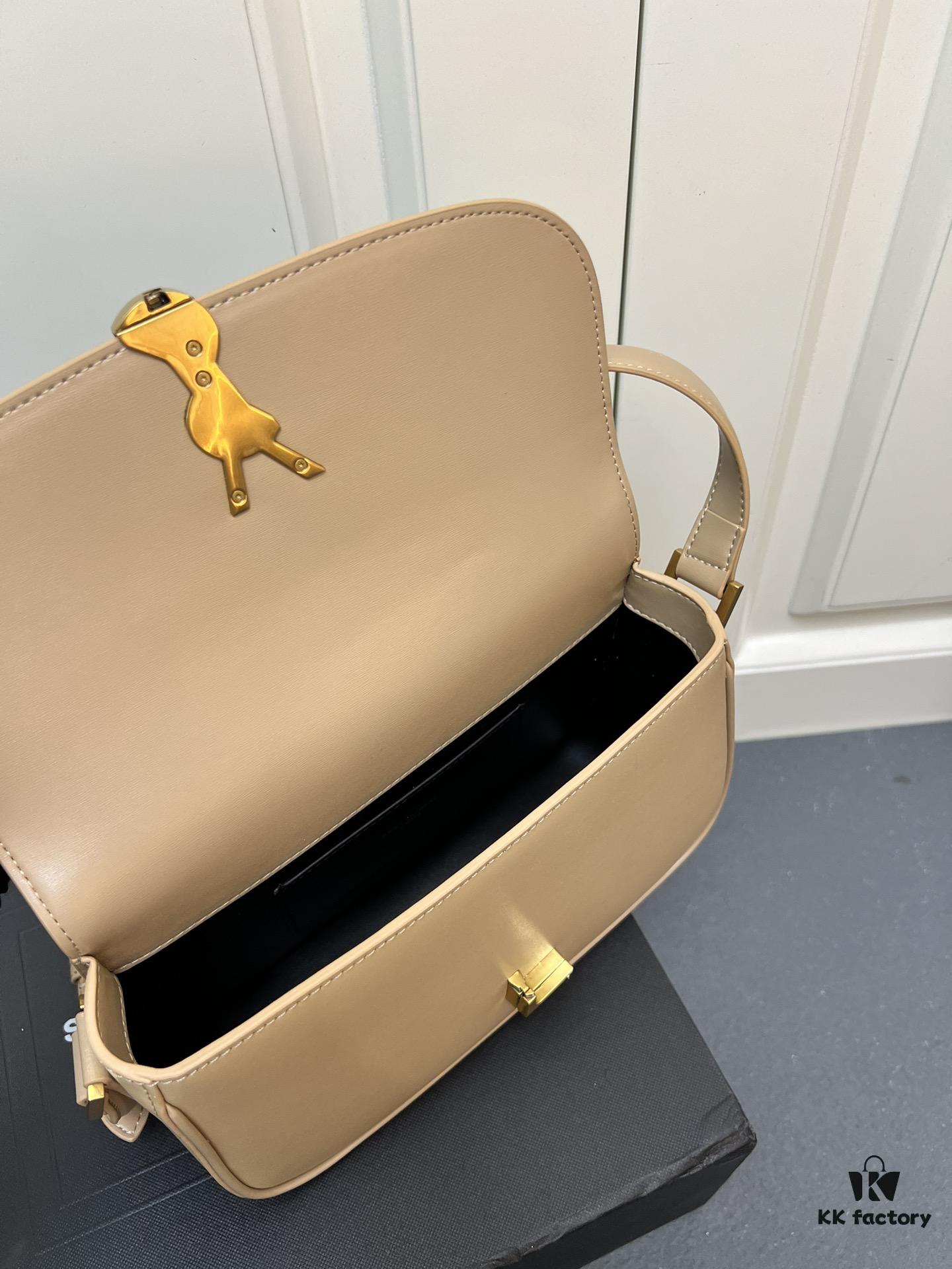Latest Arrival: Upgraded YSL Cassandre Box Leather Bag – The Iconic 'Tofu Bag' Loved by Rose
