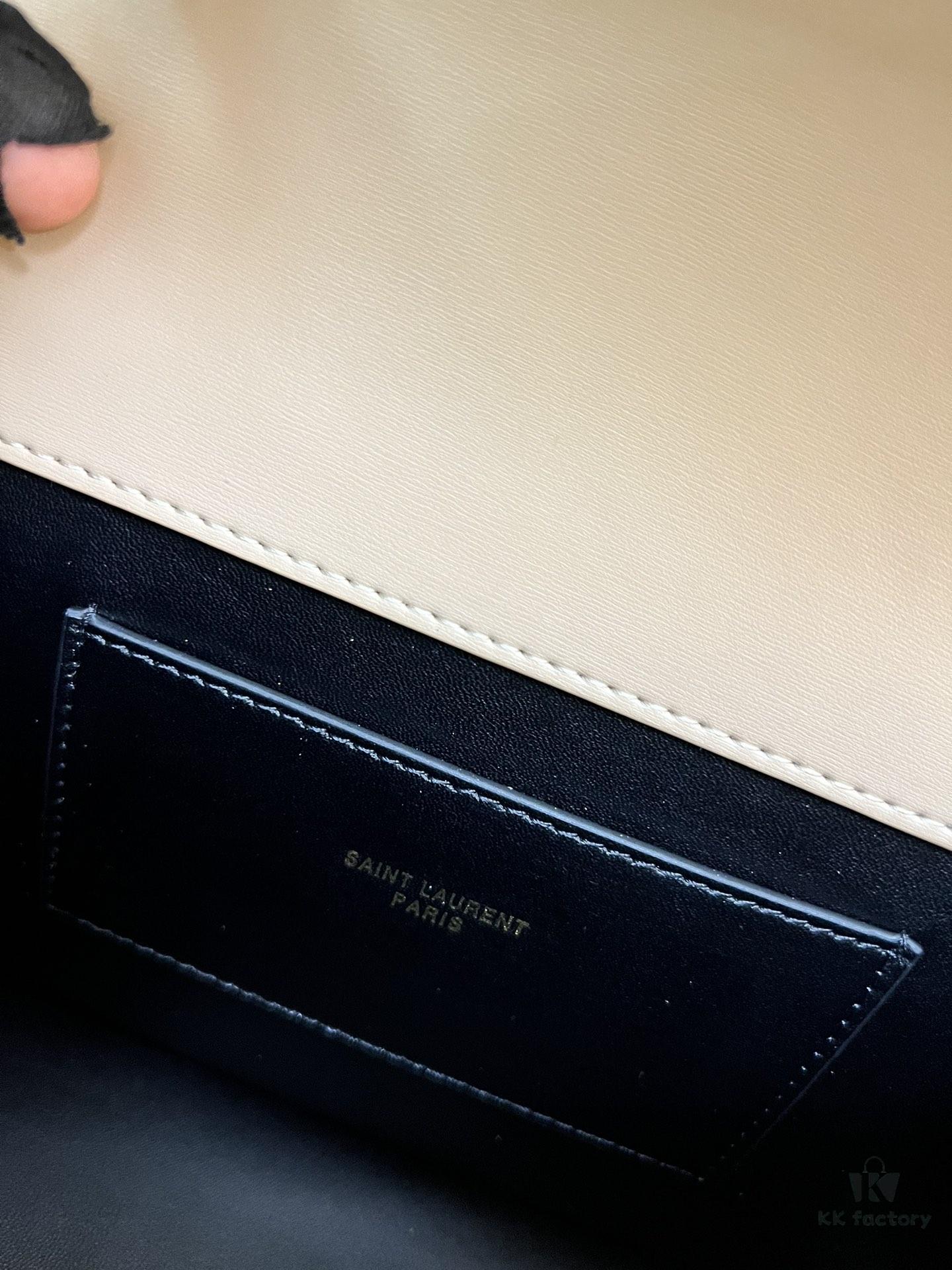 Latest Arrival: Upgraded YSL Cassandre Box Leather Bag – The Iconic 'Tofu Bag' Loved by Rose