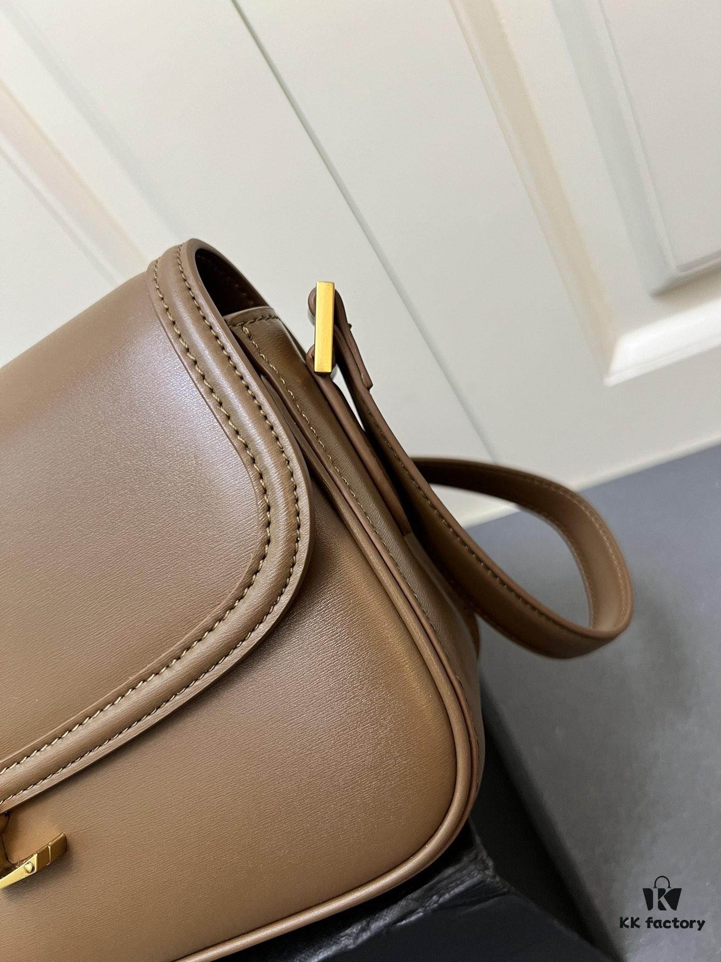 Latest Arrival: Upgraded YSL Cassandre Box Leather Shoulder Bag – The Iconic 'Tofu Bag' Loved by Rose