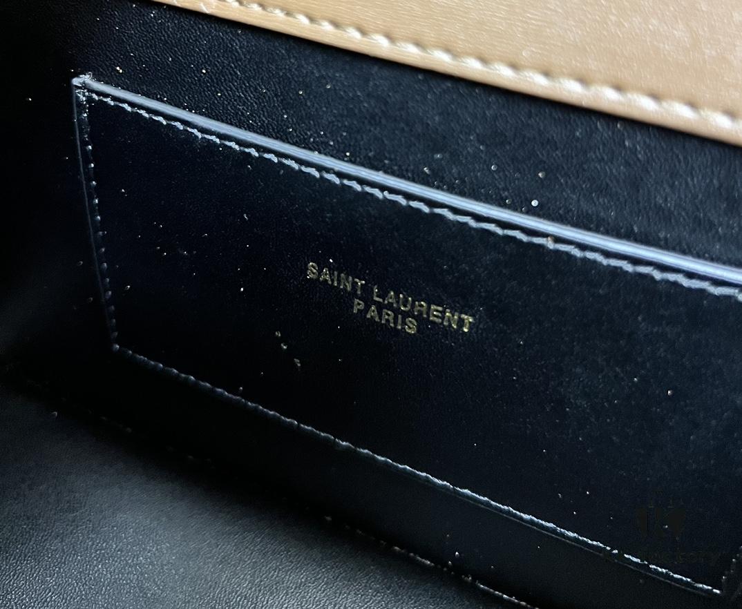 Latest Arrival: Upgraded YSL Cassandre Box Leather Shoulder Bag – The Iconic 'Tofu Bag' Loved by Rose