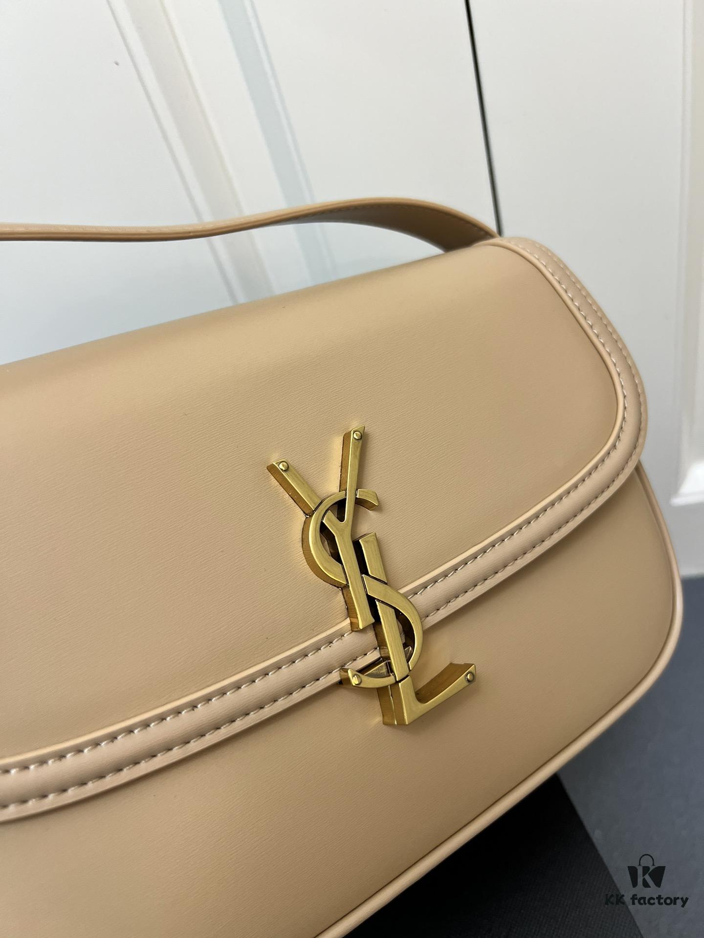 Latest Arrival: Upgraded YSL Cassandre Box Leather Bag – The Iconic 'Tofu Bag' Loved by Rose