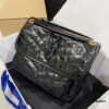 YSL Monogramme Saint Laurent Medium 28cm Top-Grain Leather Flap Shoulder Bag with Gold Chain