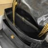 YSL Monogramme Saint Laurent Medium 28cm Top-Grain Leather Flap Shoulder Bag with Gold Chain
