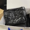 MONOGRAMME SAINT LAURENT Medium 28cm Front Flap Bag with Gunmetal Chain and YSL Logo