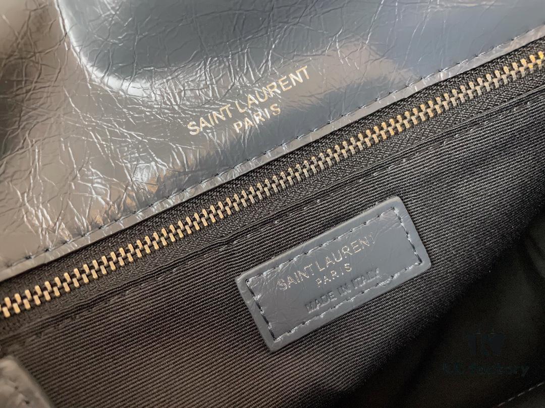 Genuine Leather Medium 28cm MONOGRAMME SAINT LAURENT Front Flap Bag