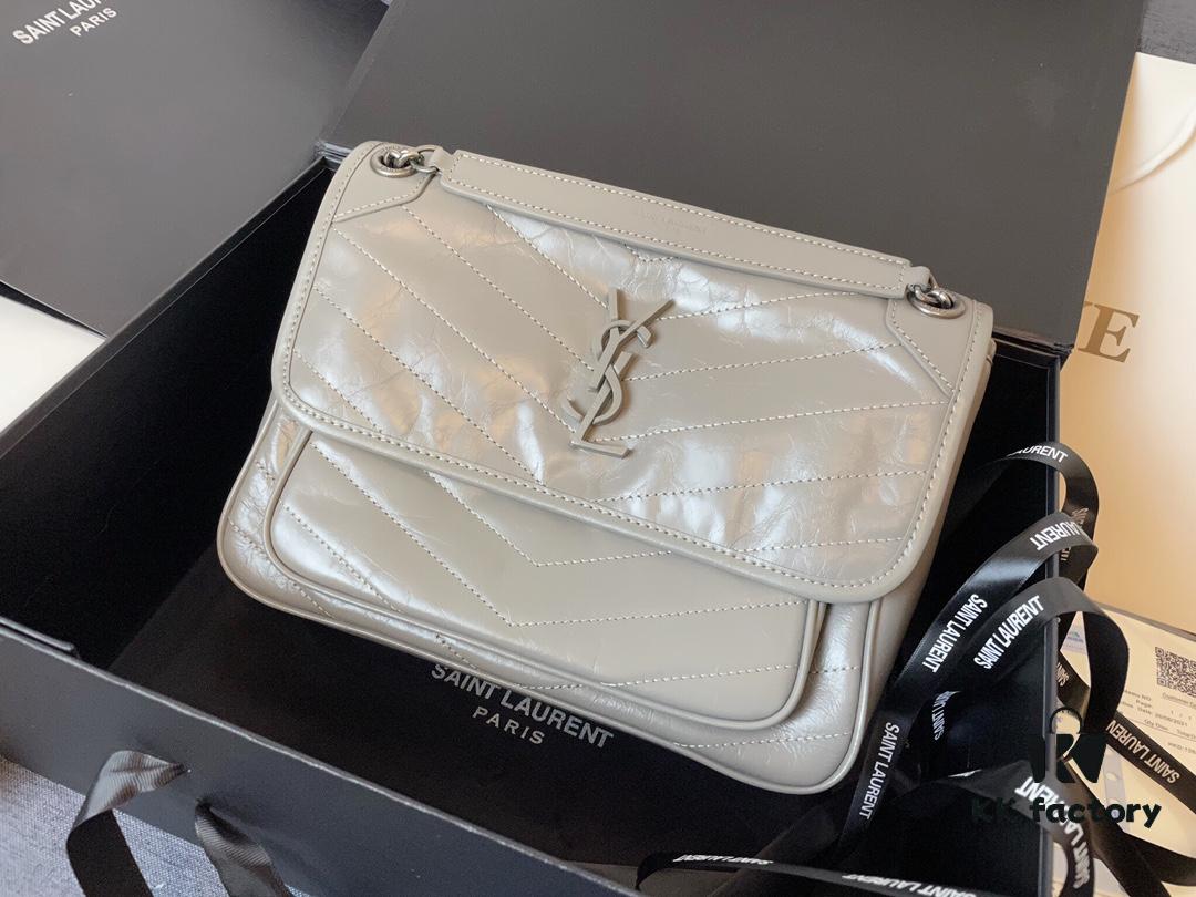 Top Grain Medium 28cm MONOGRAMME SAINT LAURENT Flap Shoulder Bag