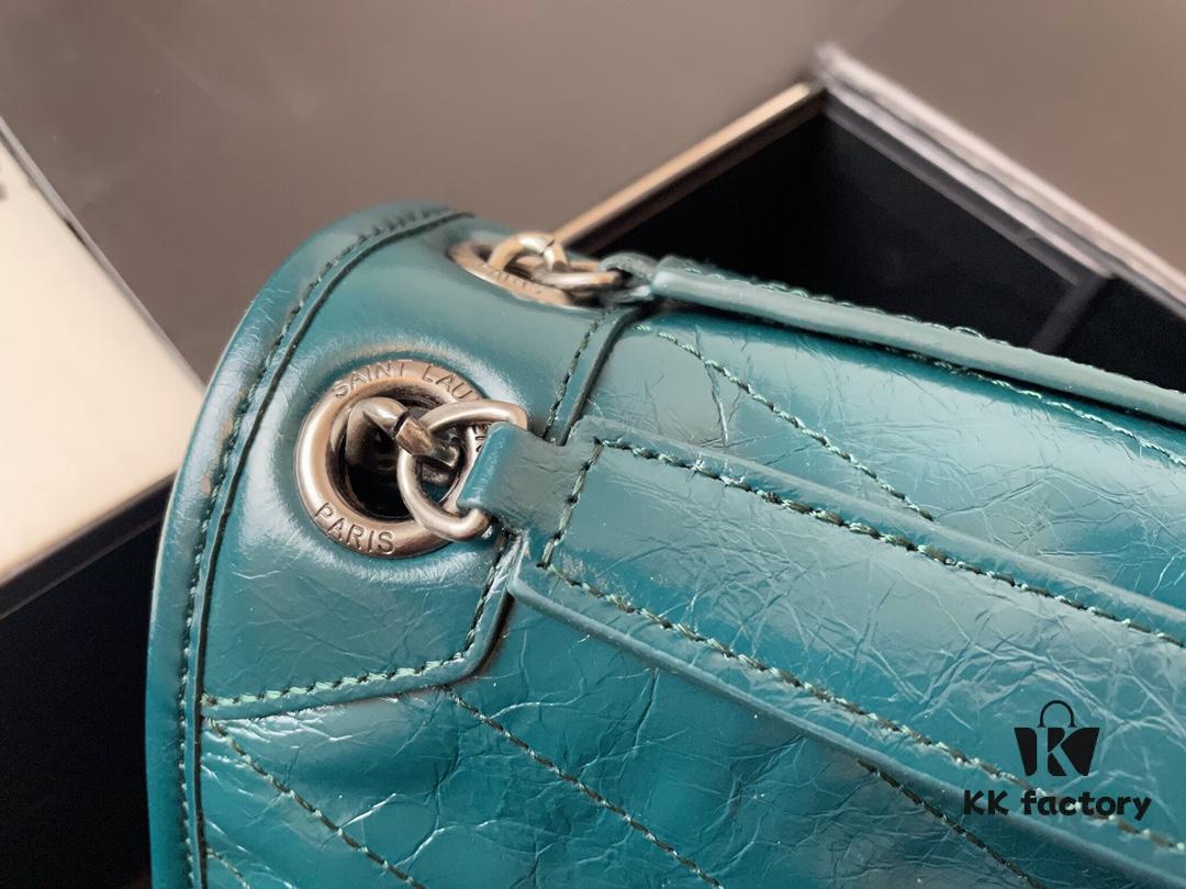 Genuine Leather Medium 28cm MONOGRAMME SAINT LAURENT Front Flap Bag