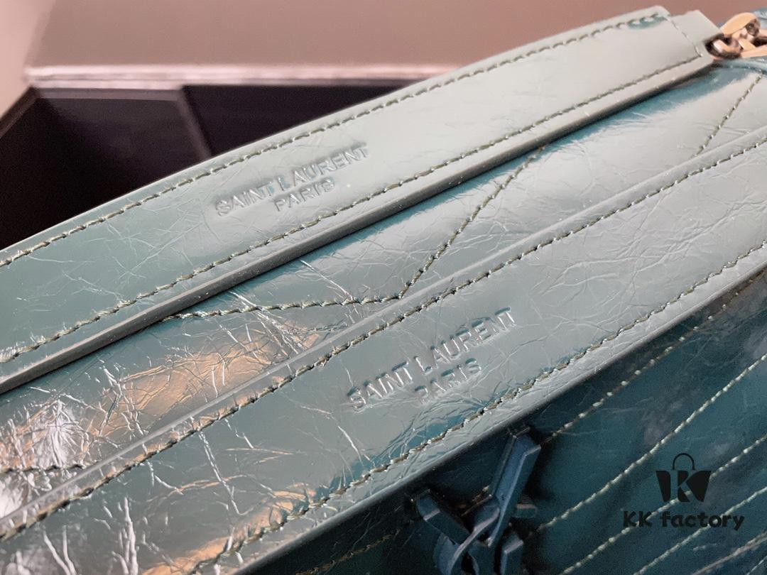 Genuine Leather Medium 28cm MONOGRAMME SAINT LAURENT Front Flap Bag