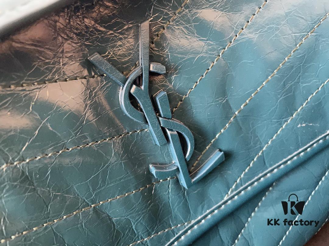 Genuine Leather Medium 28cm MONOGRAMME SAINT LAURENT Front Flap Bag