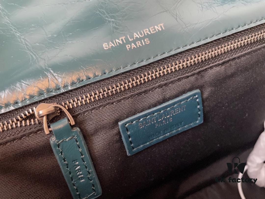 Genuine Leather Medium 28cm MONOGRAMME SAINT LAURENT Front Flap Bag