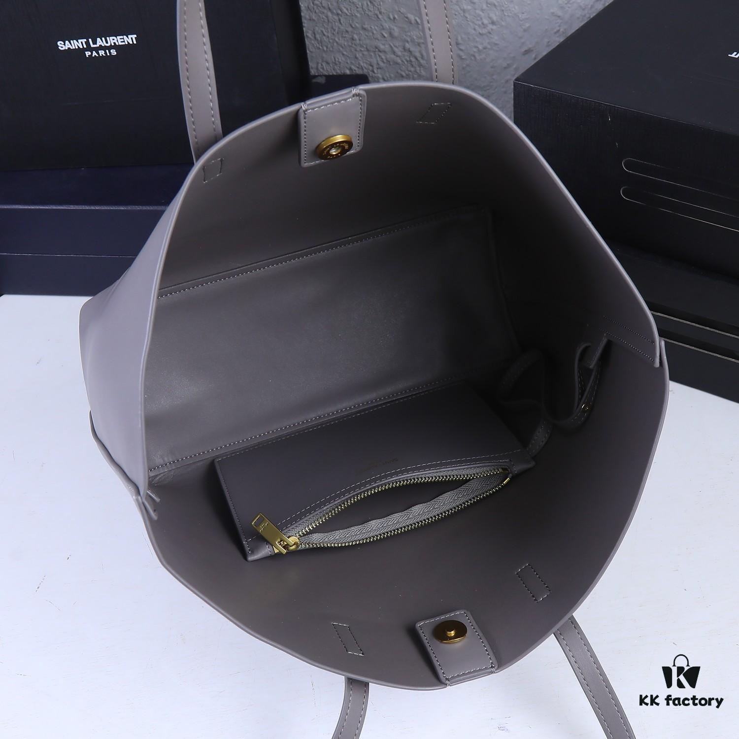 Top Quality Full Cowhide YSL New Tote Bag 🍂🍂 Casual and Versatile, Spacious Interior for Carefree and Secure Travel