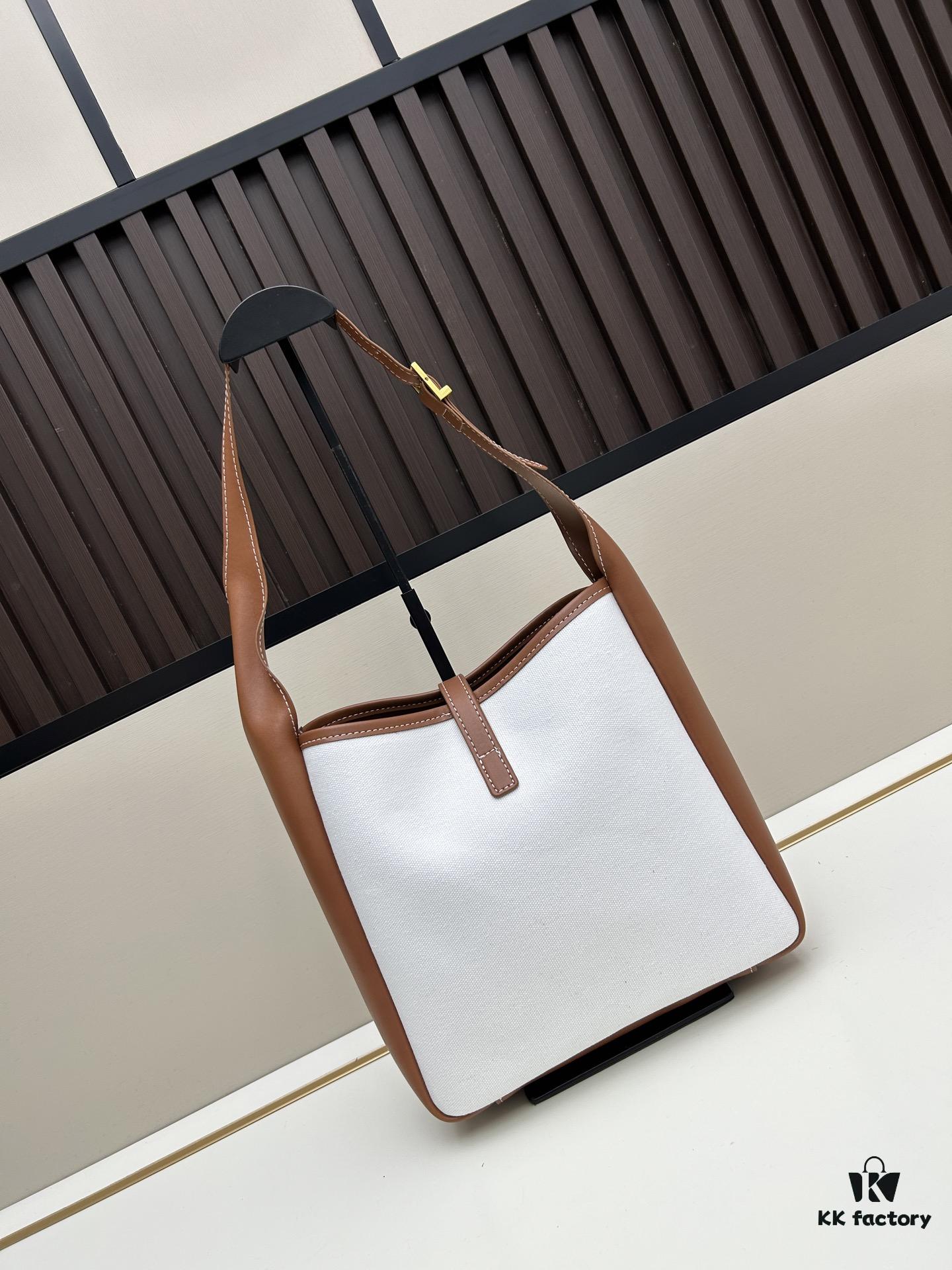 New Arrival Small Size with Box 💰 Yves Saint Laurent LE 5 À 7 HOBO Canvas Bag Model 8829