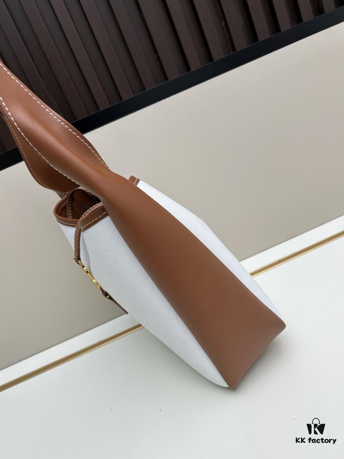 New Arrival Small Size with Box 💰 Yves Saint Laurent LE 5 À 7 HOBO Canvas Bag Model 8829