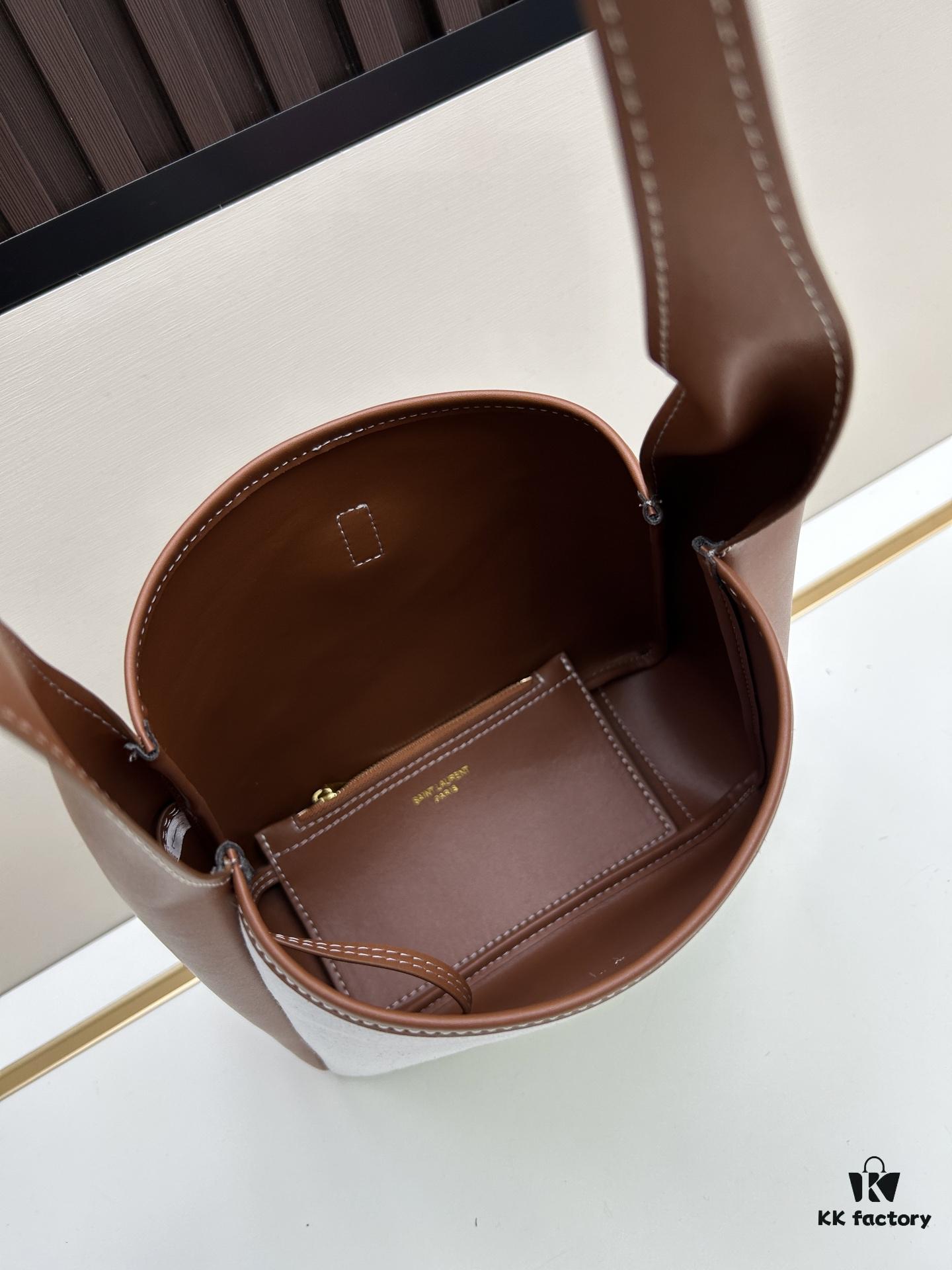 New Arrival Small Size with Box 💰 Yves Saint Laurent LE 5 À 7 HOBO Canvas Bag Model 8829