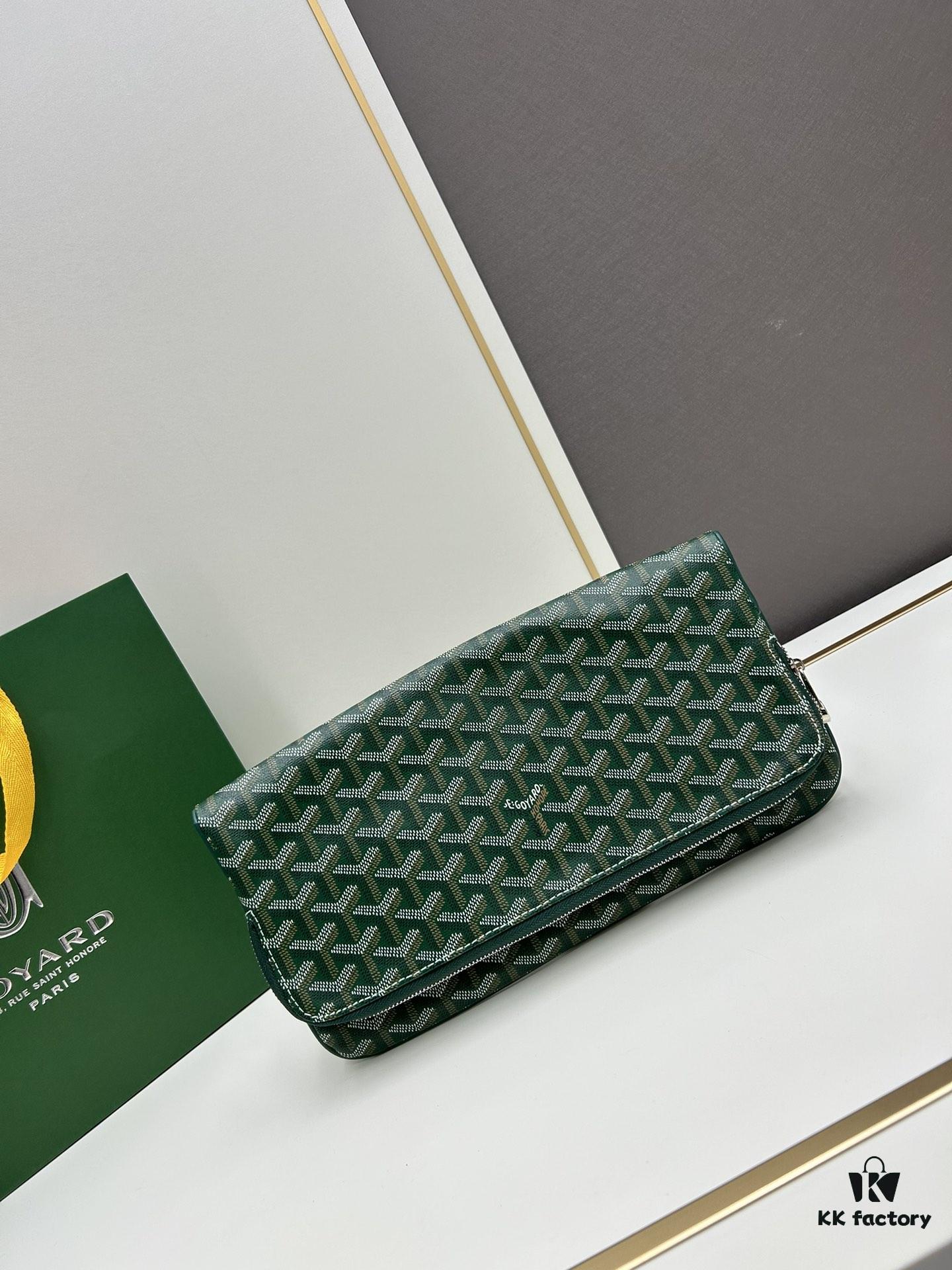 SAINTE-MARIE Clutch Bag with Reversible Flap, GOYARDine Canvas and Calfskin Leather