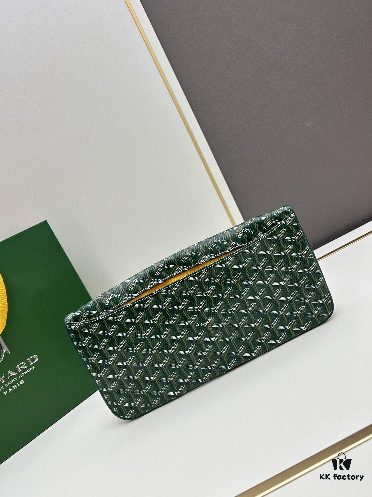 SAINTE-MARIE Clutch Bag with Reversible Flap, GOYARDine Canvas and Calfskin Leather