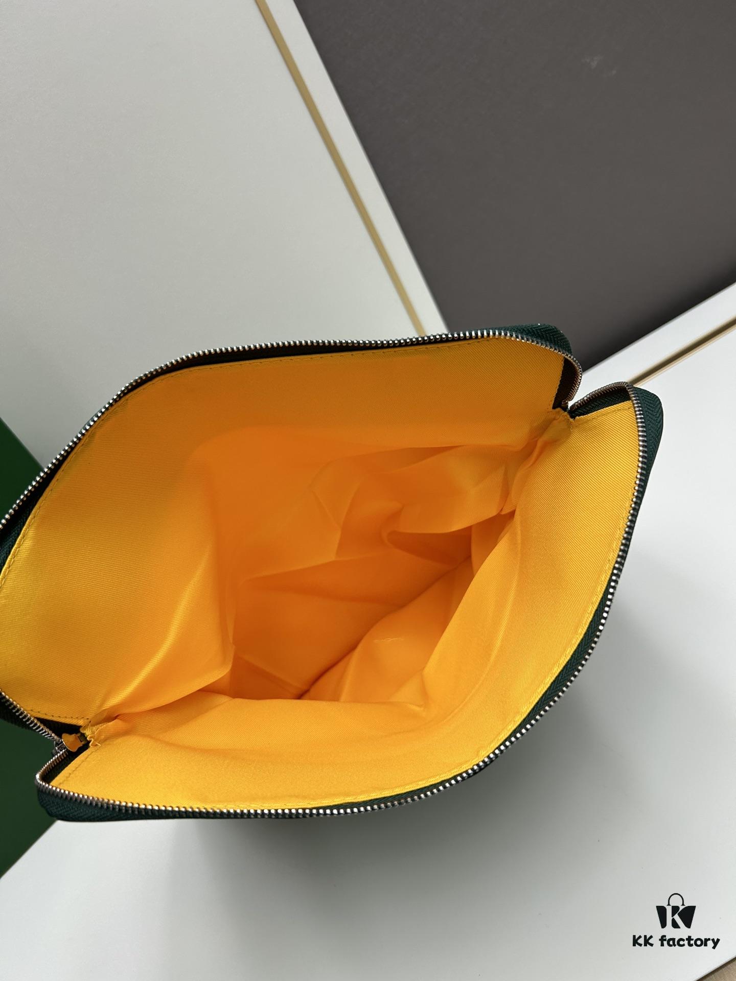 SAINTE-MARIE Clutch Bag with Reversible Flap, GOYARDine Canvas and Calfskin Leather