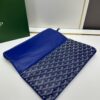 SAINTE-MARIE Clutch with Reversible Flap, GOYARD Canvas and Calfskin Leather