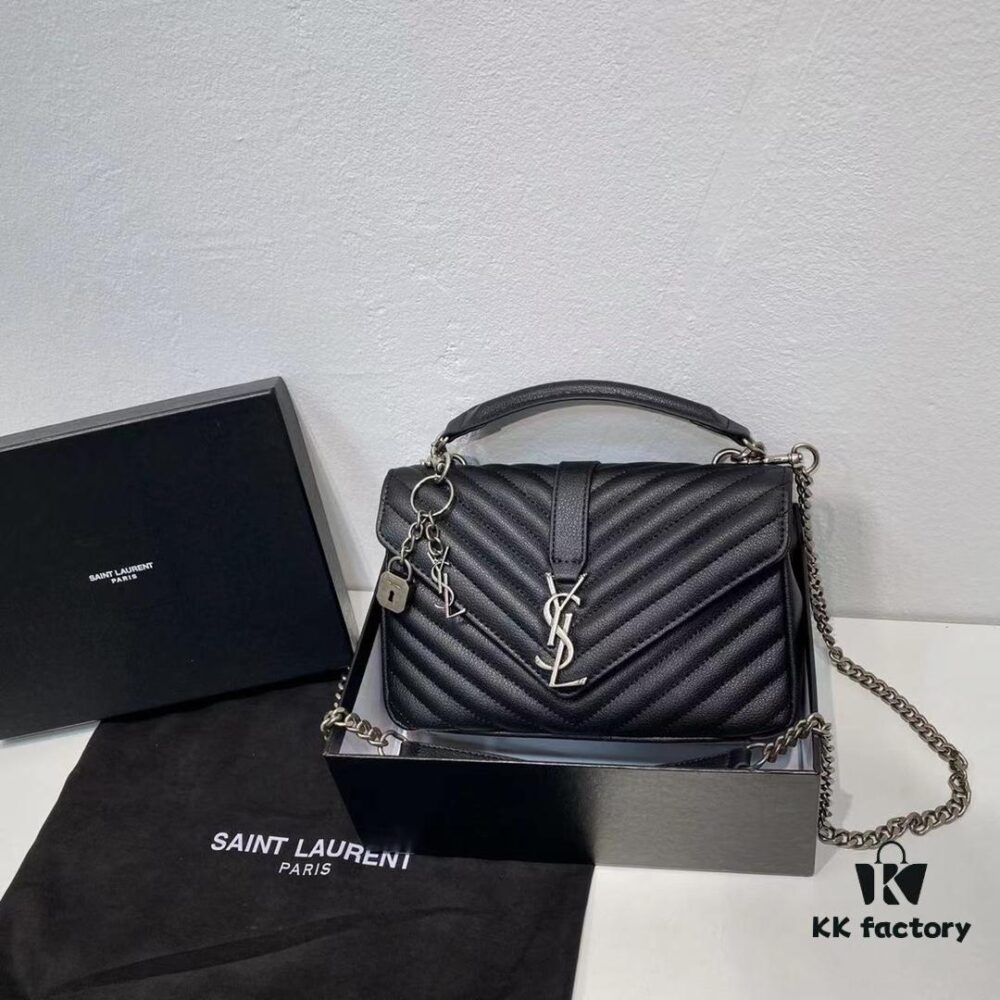 Arrival Y Saint Laurent & SLP Latest Cabinet Version. Market Exclusive Original Goat Leather with Hand-Embroidered V-Stitch, Ultra-Smooth, Soft and Comfortable, Exquisite Bag Shape, Practical, Flawless Hardware, Refined Craftsmanship, Comes with Original Pendant