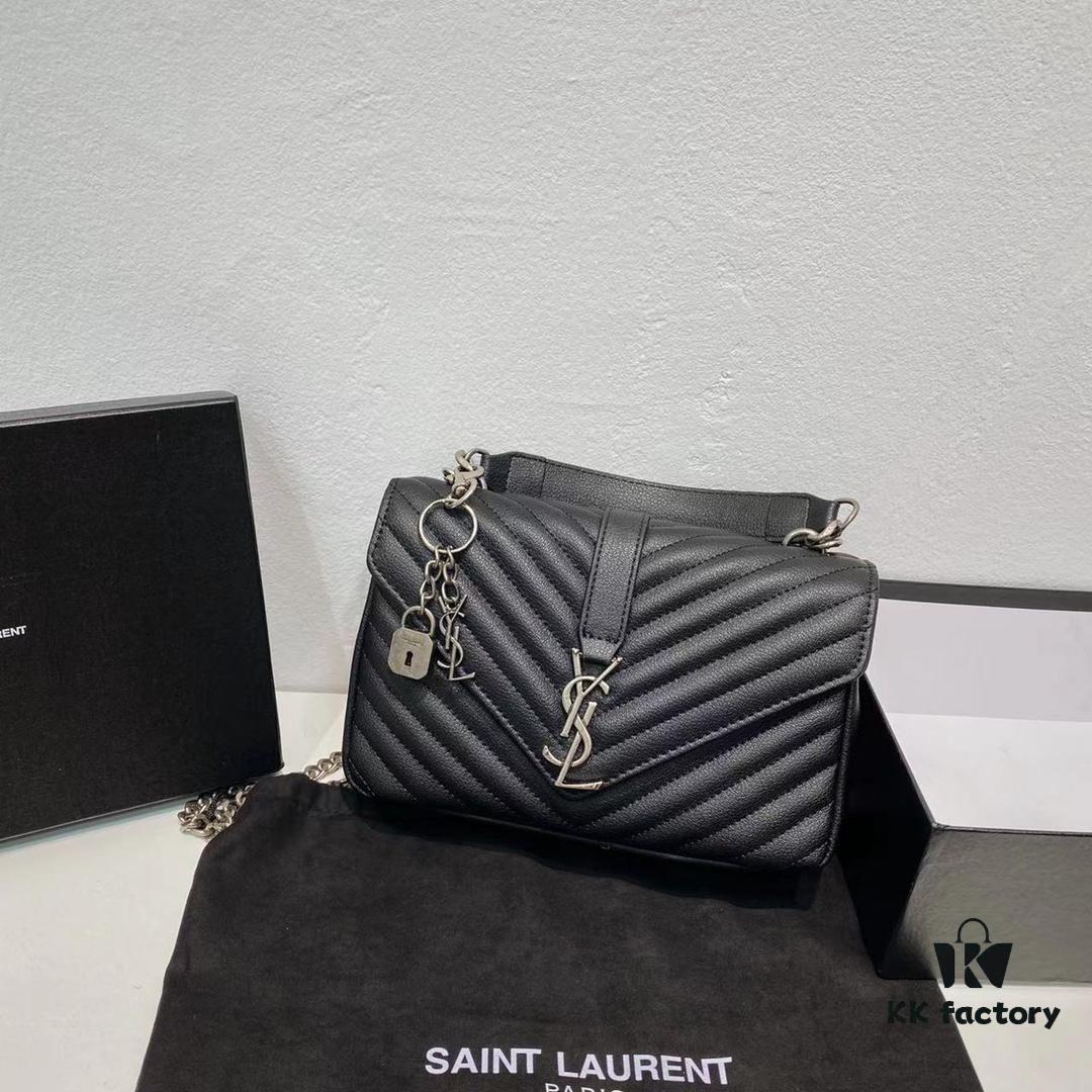 Arrival Y Saint Laurent & SLP Latest Cabinet Version. Market Exclusive Original Goat Leather with Hand-Embroidered V-Stitch, Ultra-Smooth, Soft and Comfortable, Exquisite Bag Shape, Practical, Flawless Hardware, Refined Craftsmanship, Comes with Original Pendant