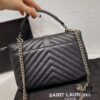 Arrival Y Saint Laurent & SLP Latest Cabinet Version. Market Exclusive Original Goat Leather with Hand-Embroidered V-Stitch, Ultra-Smooth, Soft and Comfortable, Exquisite Bag Shape, Practical, Flawless Hardware, Refined Craftsmanship, Comes with Original Pendant