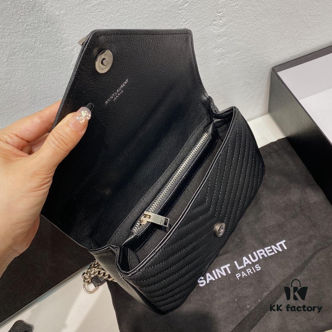 Arrival Y Saint Laurent & SLP Latest Cabinet Version. Market Exclusive Original Goat Leather with Hand-Embroidered V-Stitch, Ultra-Smooth, Soft and Comfortable, Exquisite Bag Shape, Practical, Flawless Hardware, Refined Craftsmanship, Comes with Original Pendant