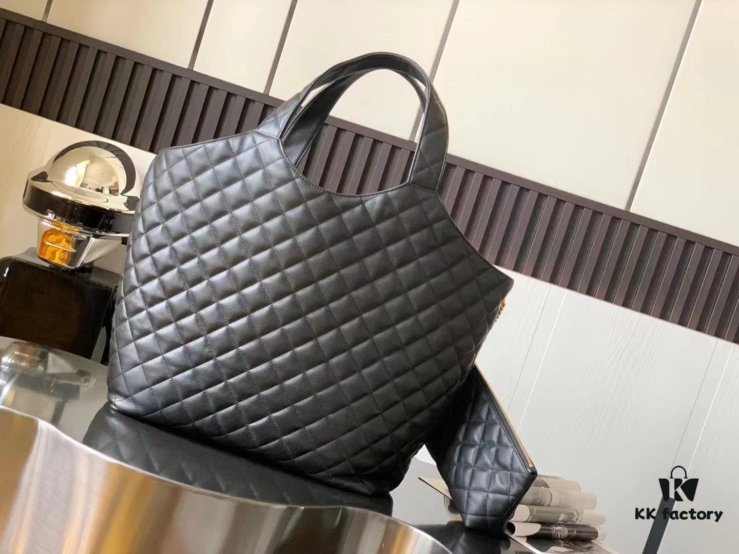 ICARE Tote Bag – Shopping Bag, Viral ICARE Tote, 'Freedom and Passion, Comfort and Ease, Elegance is You, So is Nonchalance' — Saint Laurent 22 Spring/Summer New Arrival