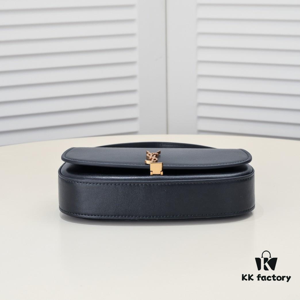 SAINT LAURENT 【VOLTAIRE】 2024 Latest Mini Oval Shoulder Bag