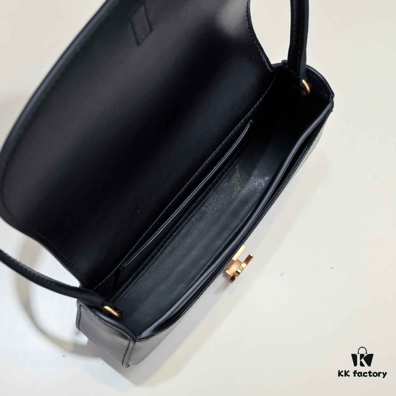 SAINT LAURENT 【VOLTAIRE】 2024 Latest Mini Oval Shoulder Bag