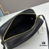 YSL Saint Laurent Calfskin Woven Camera Bag with Box