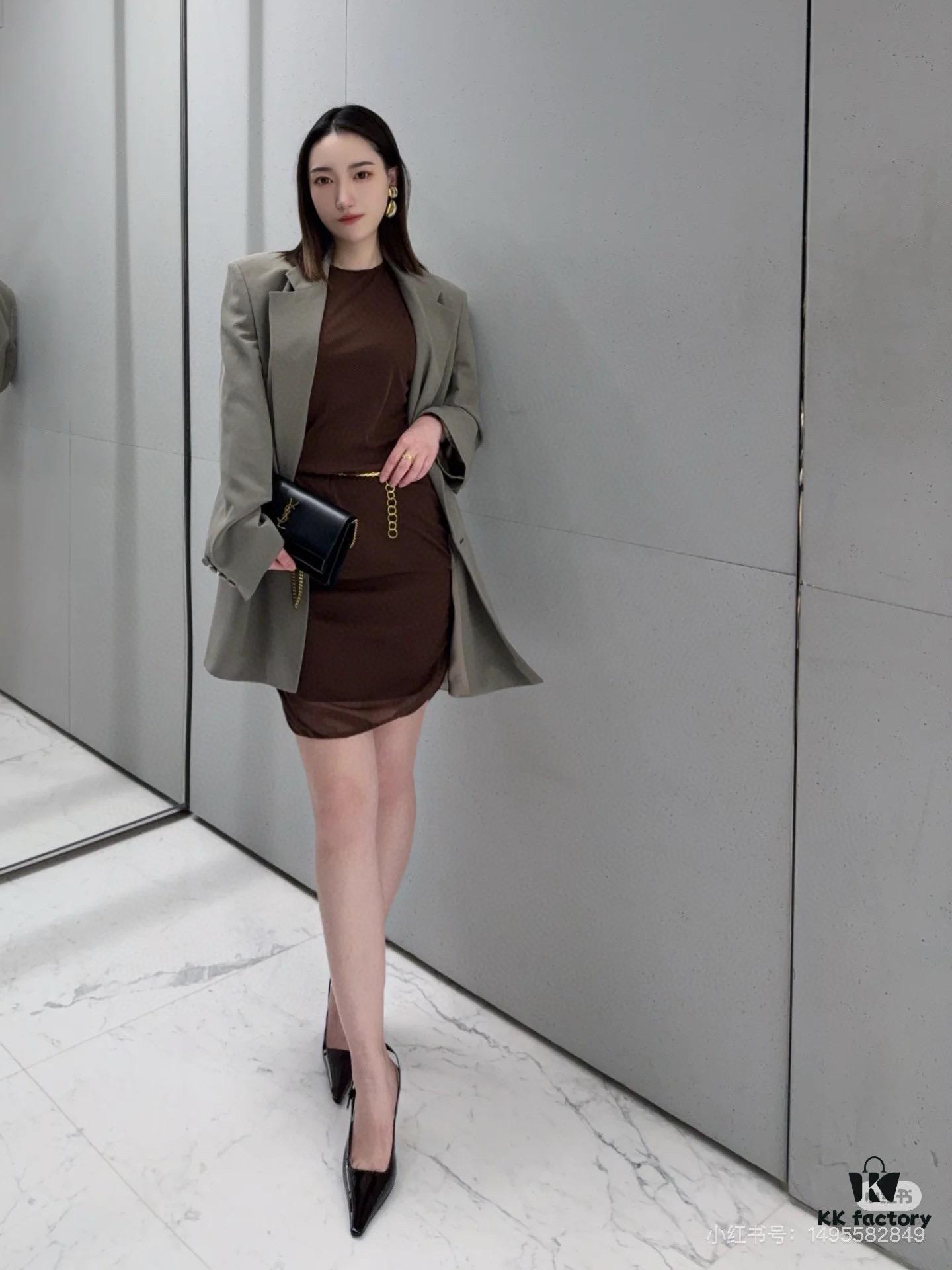 New YSL Classic Chain Bag with Box | Timeless Elegance in Black Leather