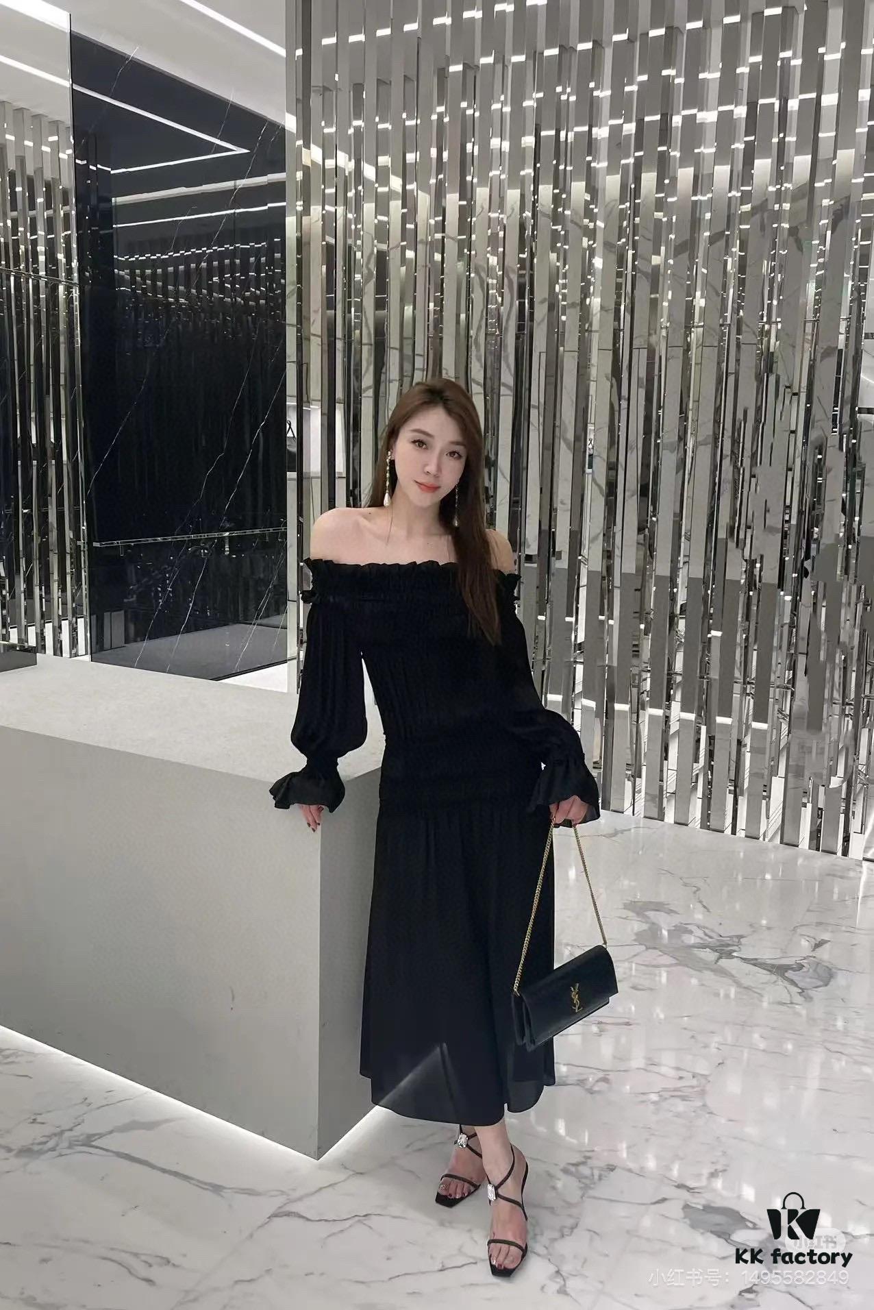 New YSL Classic Chain Bag with Box | Timeless Elegance in Black Leather