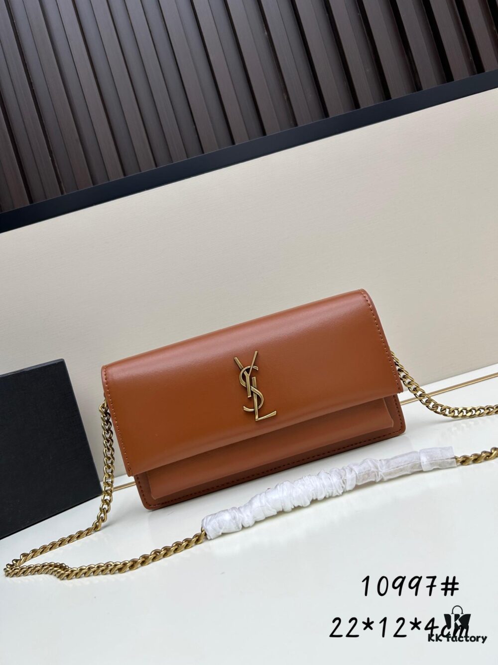 New YSL Classic Chain Bag with Box | Timeless Elegance in Black Leather