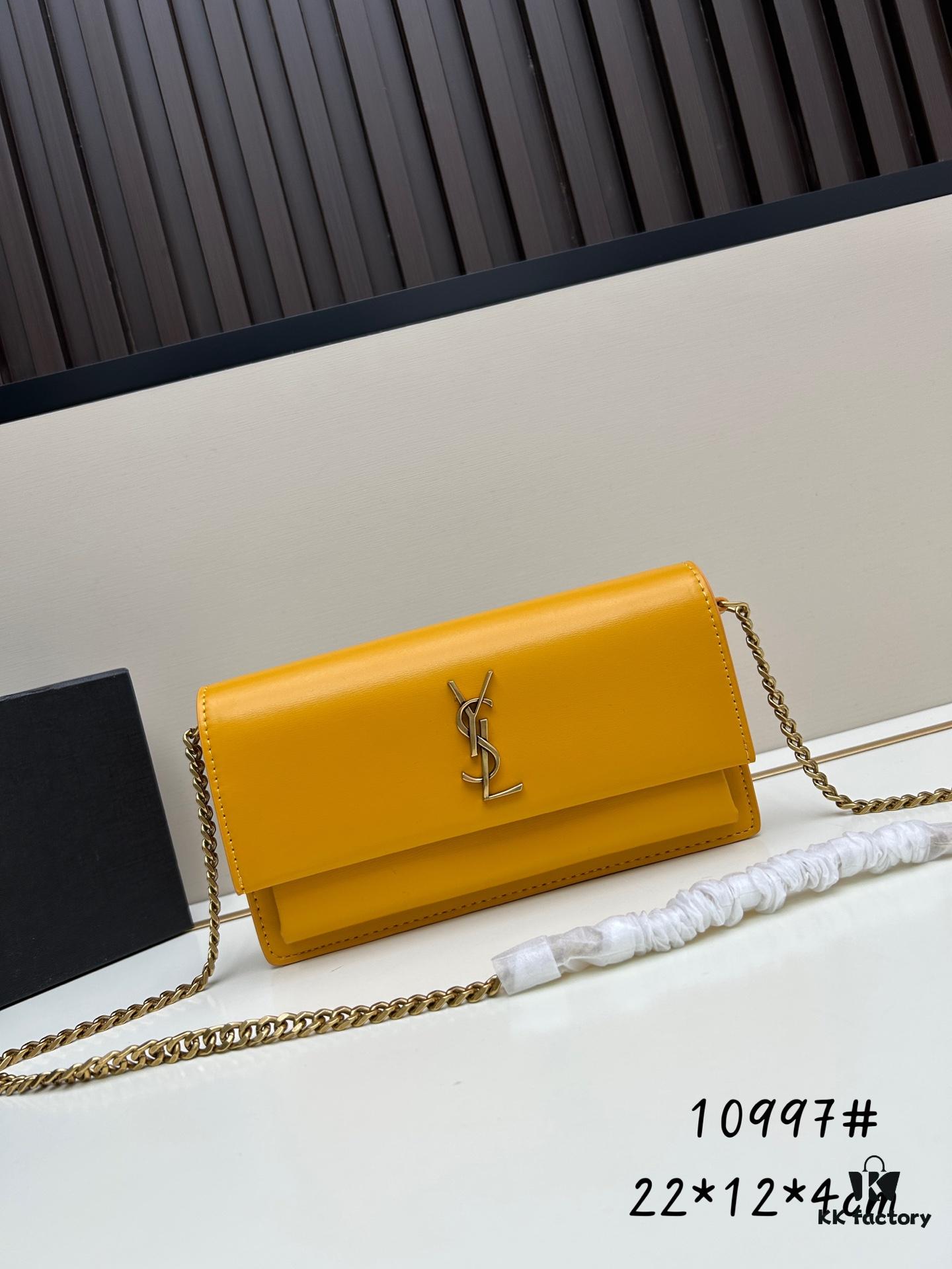 New YSL Classic Chain Bag with Box | Timeless Elegance in Black Leather