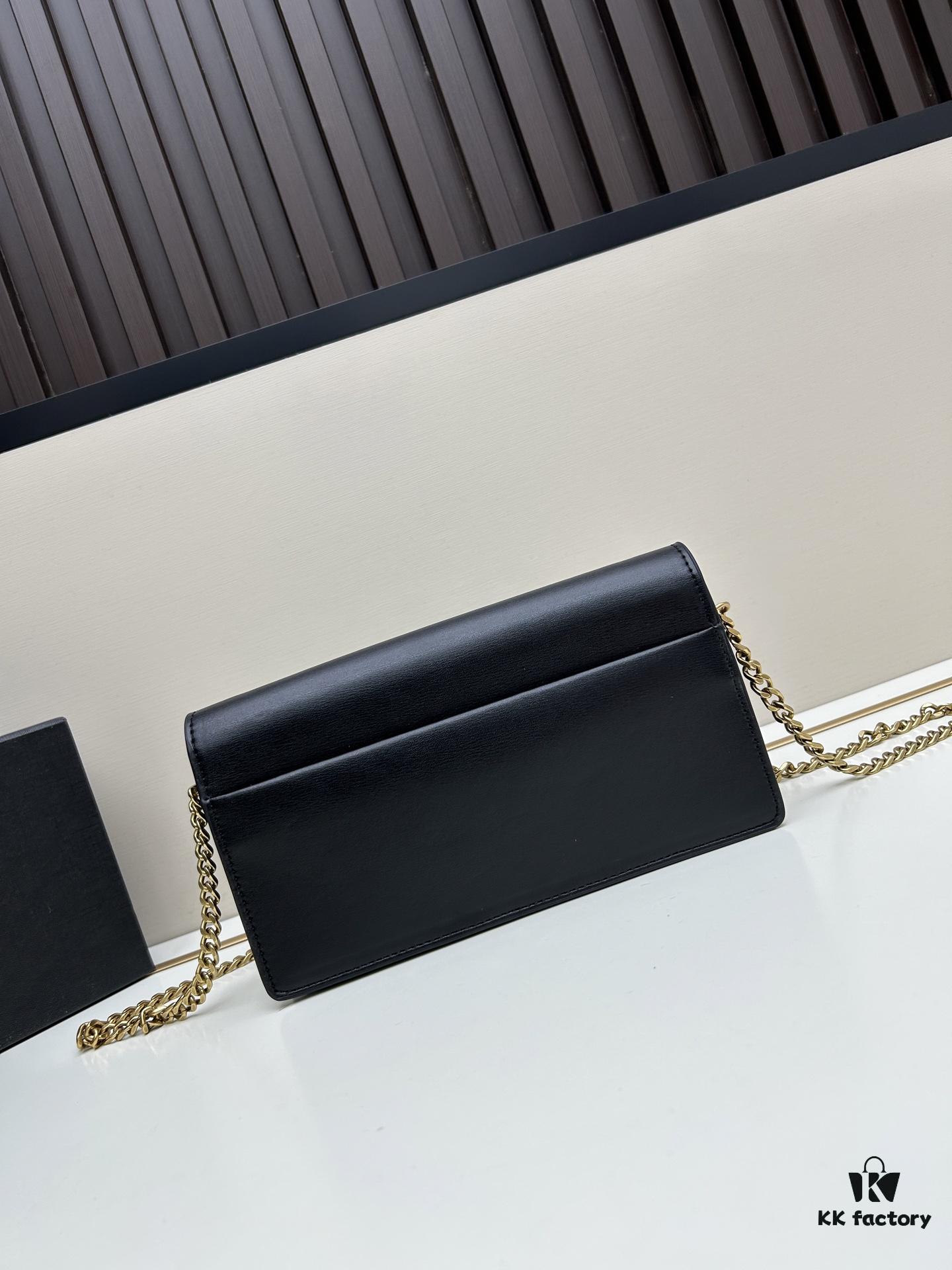 New YSL Classic Chain Bag with Box | Timeless Elegance in Black Leather