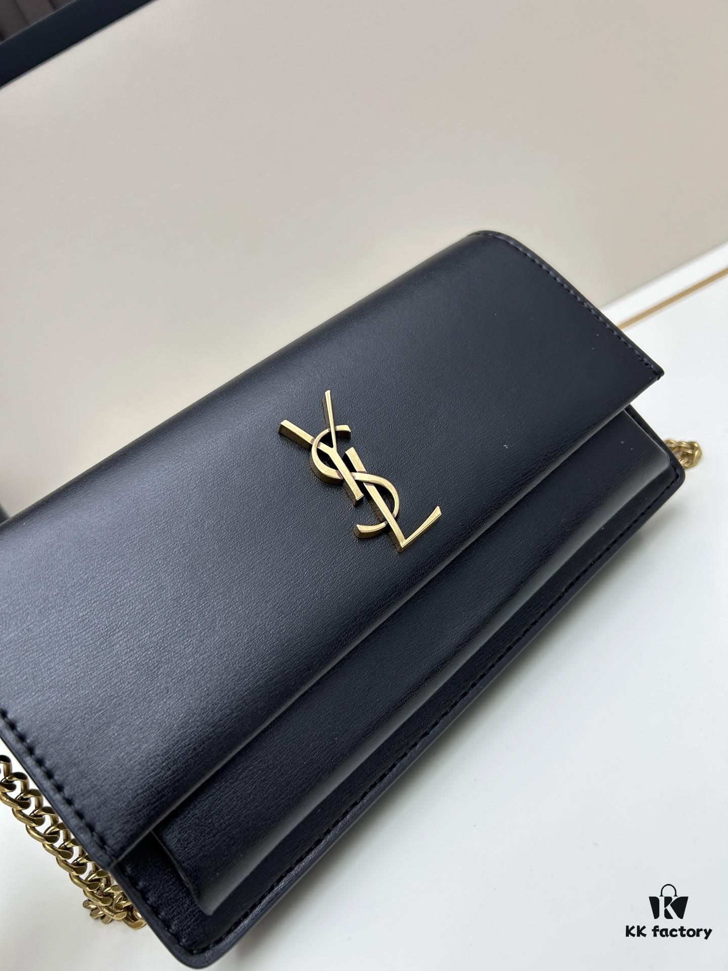 New YSL Classic Chain Bag with Box | Timeless Elegance in Black Leather