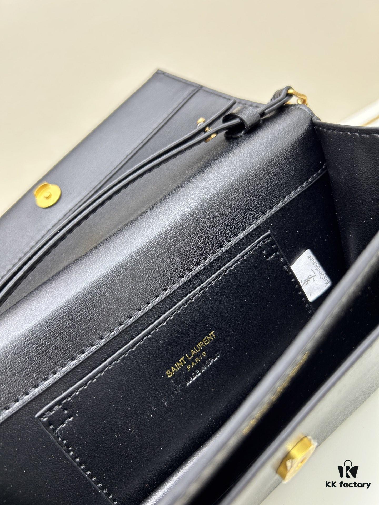 New YSL Classic Chain Bag with Box | Timeless Elegance in Black Leather