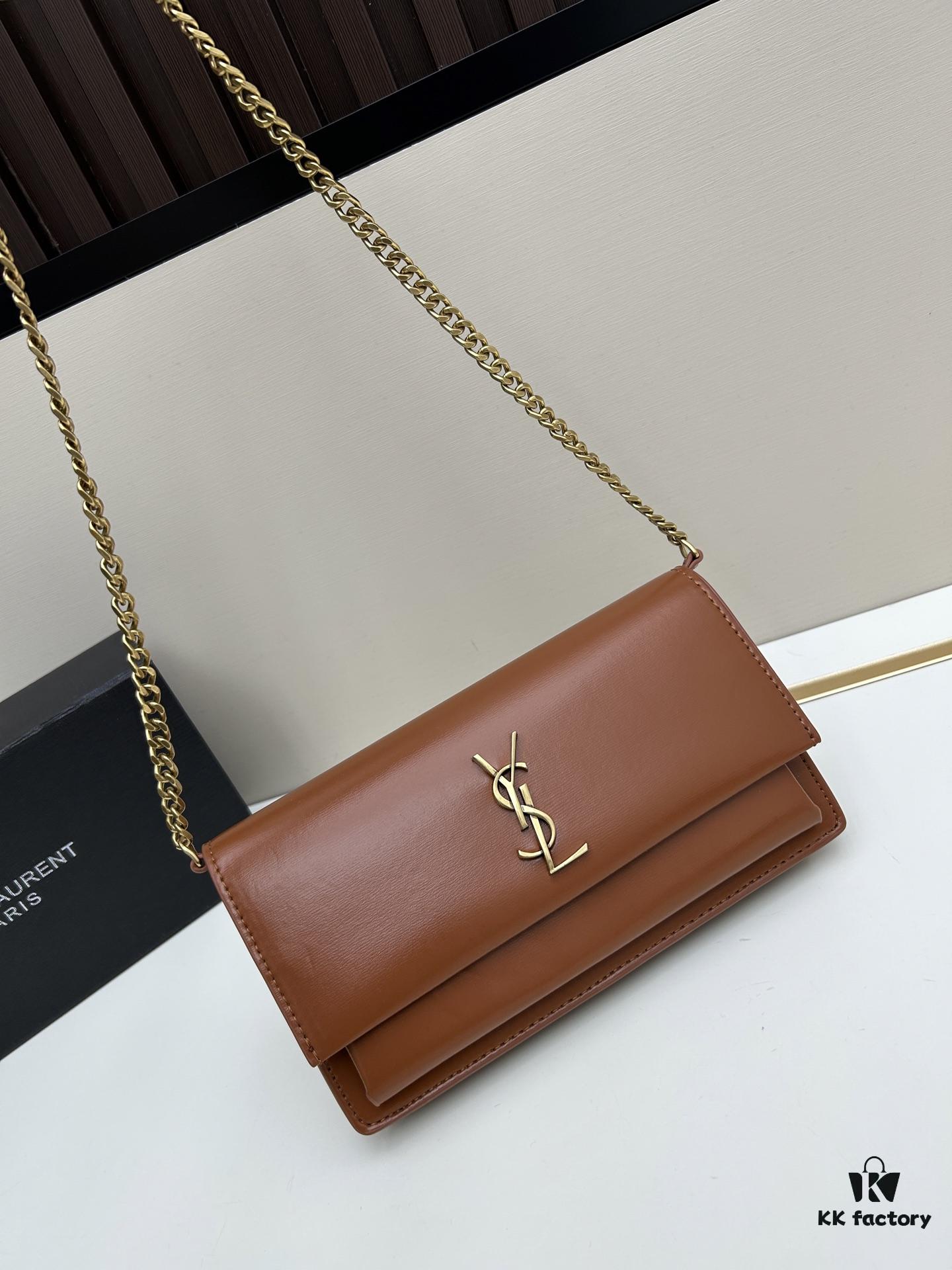 New YSL Classic Chain Bag with Box | Timeless Elegance in Black Leather