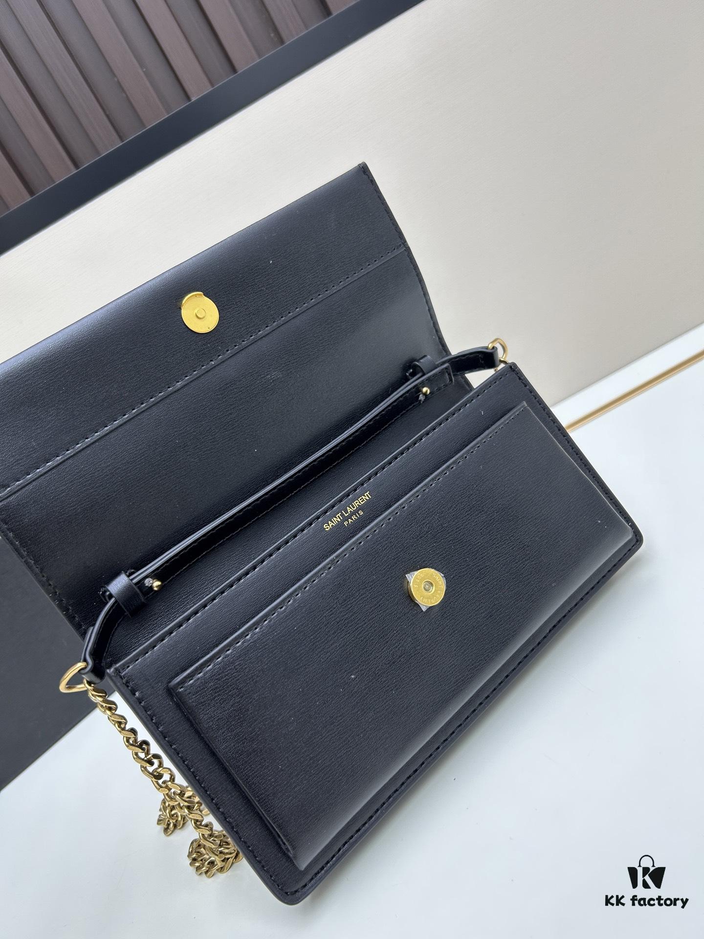 New YSL Classic Chain Bag with Box | Timeless Elegance in Black Leather