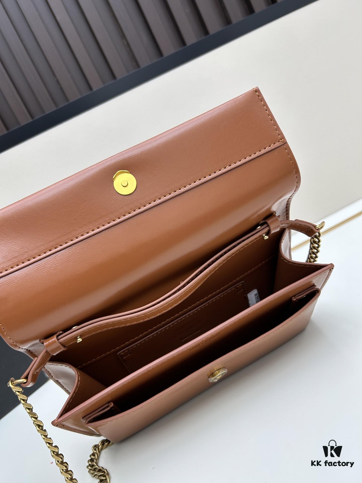 New YSL Classic Chain Bag with Box | Timeless Elegance in Black Leather